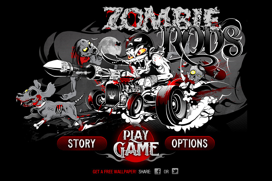 Zombie Rods — iPad AdverGame — still 1