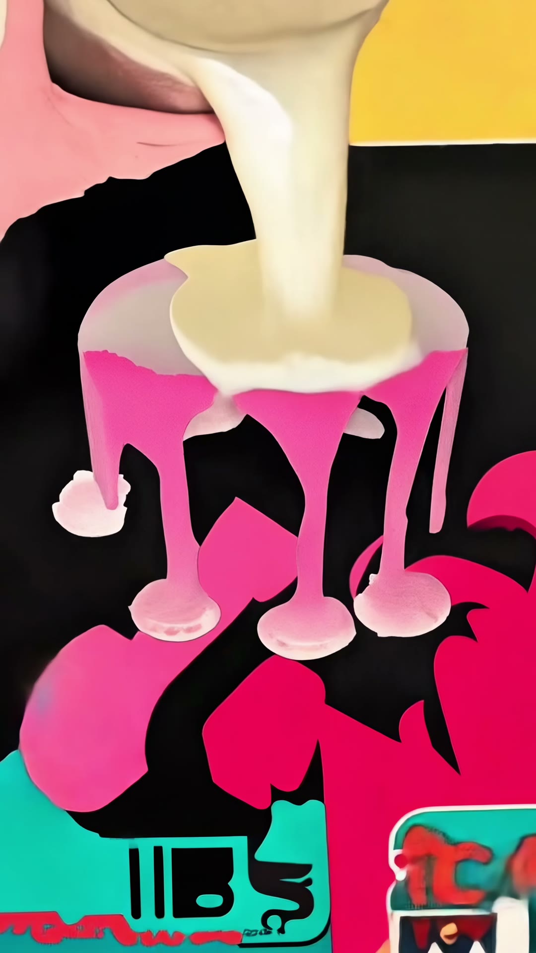 Candy Crush × Dan Lam — pour and sculpture — still 2