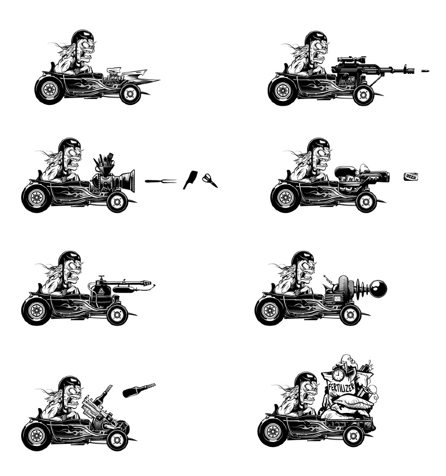 Zombie Rods — iPad AdverGame — still 4