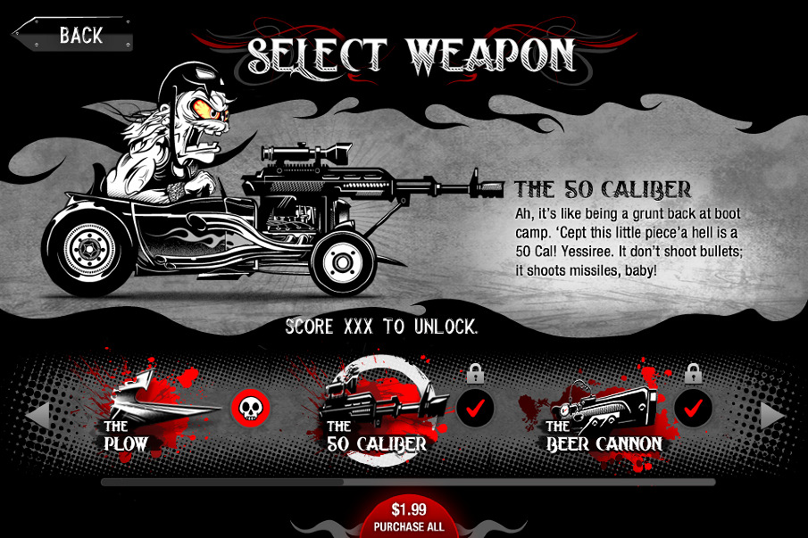 Zombie Rods — iPad AdverGame — still 2