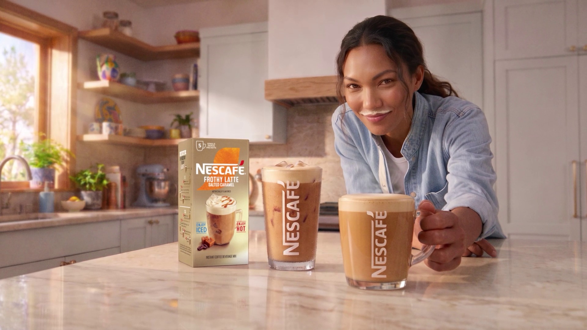 Nescafé Frothy Latte — Stache — still 3