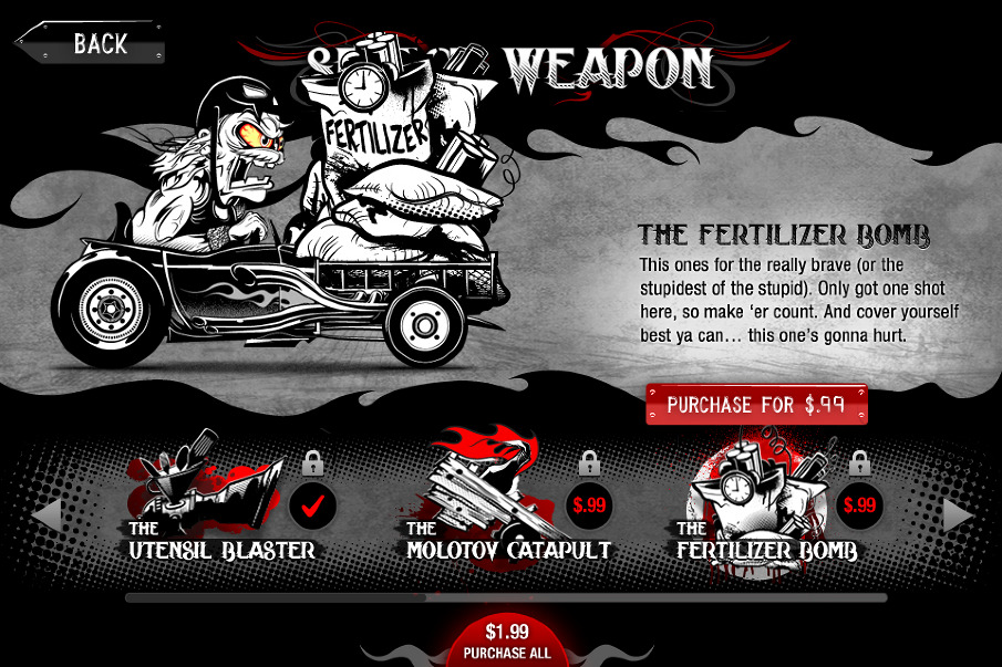 Zombie Rods — iPad AdverGame — still 3