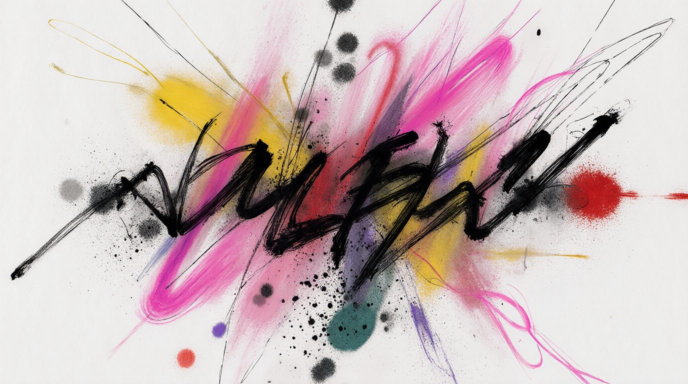 Vibrant Ink Splatter