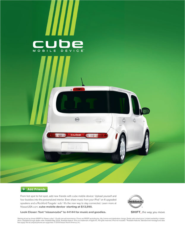 Nissan Cube — Mobile Device — still 3