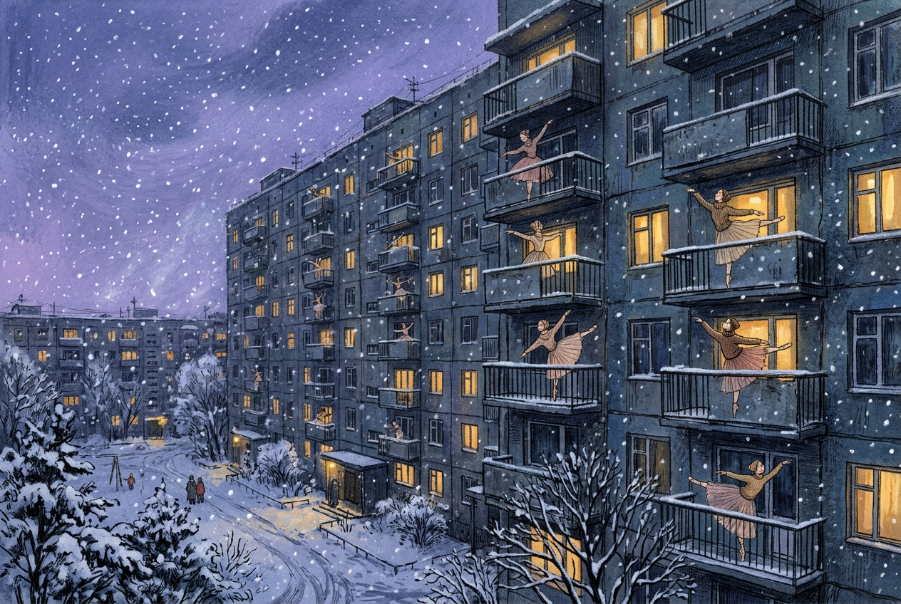 Concrete Lullaby — Winter Housing-Block Ballet
